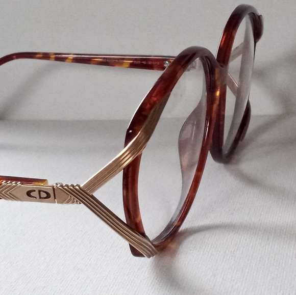 Beautiful Christian Dior Faux Tortoise/Gold Eyeglass Frame Germany - Picture 2 of 6